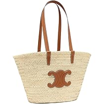 CELINE セリーヌ カゴバッグ トリオンフロゴ レザー ハンドバッグほつれ有 CELINE セリーヌ カゴバッグ トリオンフロゴ レザー